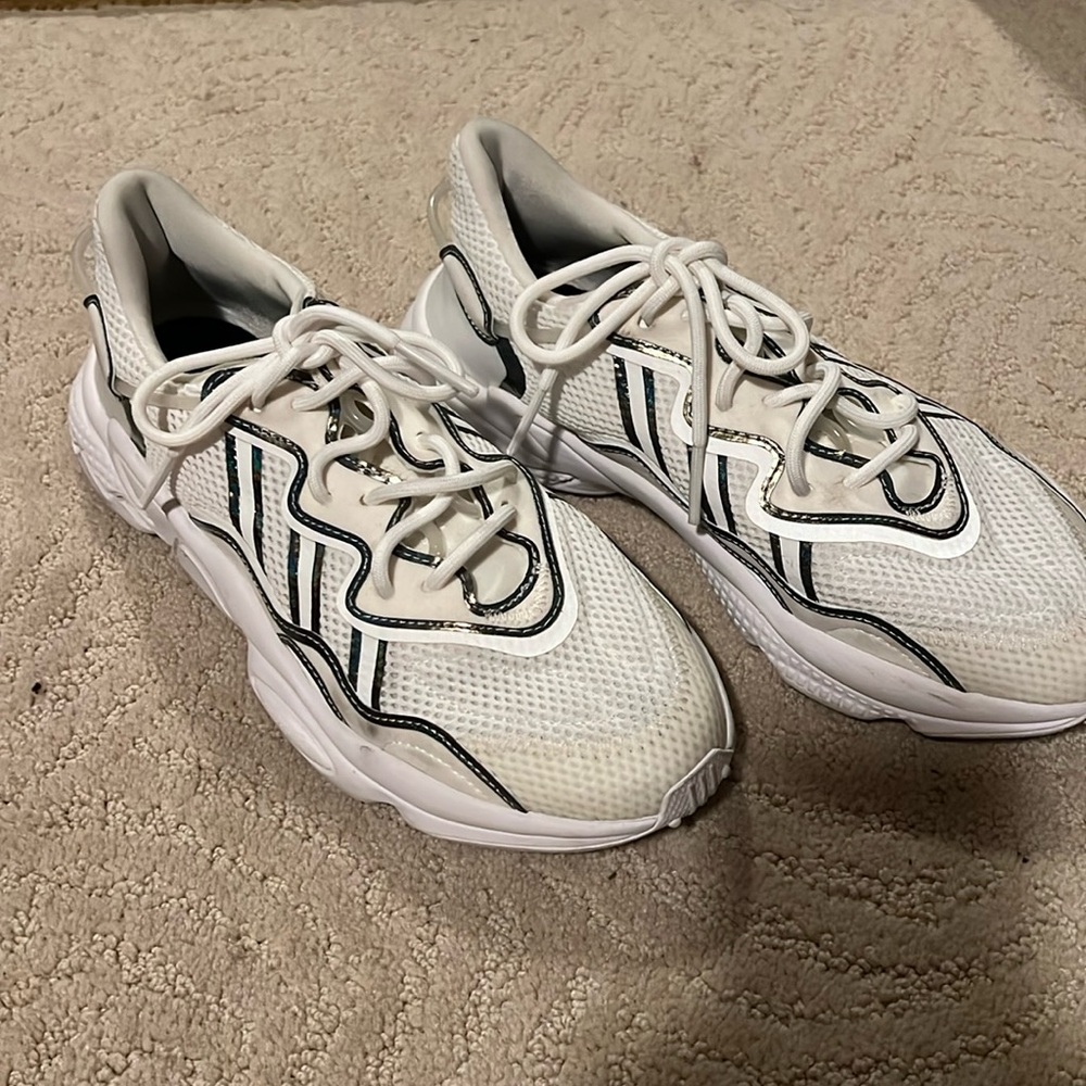 White Adidas Ozweego sneakers